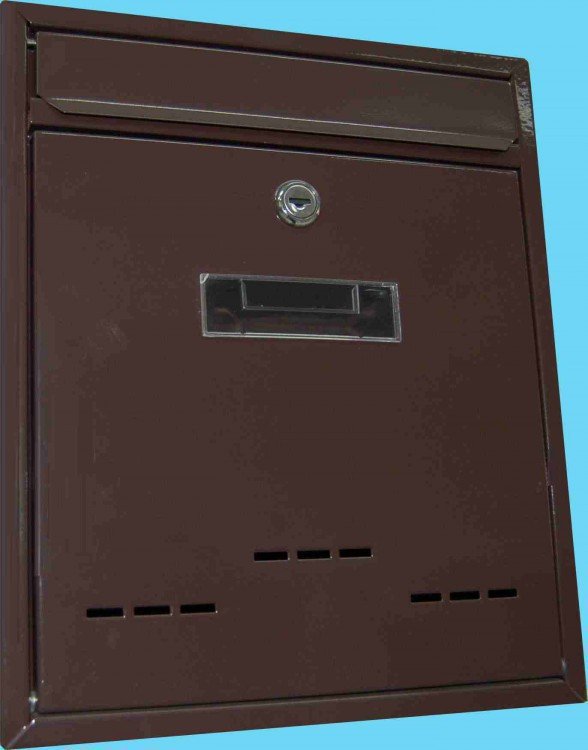Schránka poštovní RADIM malá hnědá 260x310x90 mm - Vybavení pro dům a domácnost Schránky, pokladny, skříňky Schránky poštovní, vhozy, přísl.